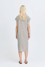 Load image into Gallery viewer, Short Sleeve Stripe Shirt Dress - b.young