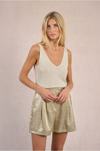 Load image into Gallery viewer, Off-White Knitted Rhinestone Tank Top - Molly Bracken
