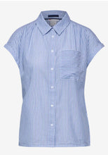 Load image into Gallery viewer, 344808 - Blue Strip Collar Blouse - Street Onne