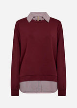 Load image into Gallery viewer, Deep Red Blouse &amp; Jumper - Soya Concept
