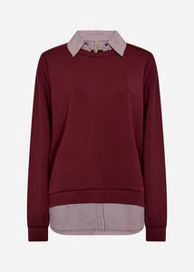 Deep Red Blouse & Jumper - Soya Concept