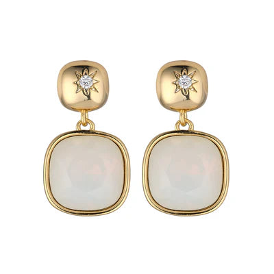 Sasha White Opal Earings - Knight & Day