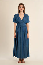 Load image into Gallery viewer, Dark Blue Denim Woven Dress- Molly Bracken
