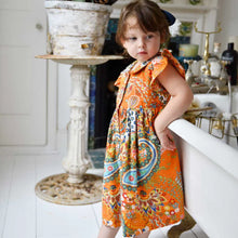 Load image into Gallery viewer, GD110- Orange Paisley Dress - Powell Craft