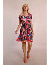 Load image into Gallery viewer, 1383- Multi Colour Pleated Dress - Molly Bracken