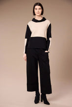 Load image into Gallery viewer, Black Turn Up Trousers - Peruzzi