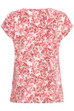 Load image into Gallery viewer, Pink Floral Pattern T-shirt -Fransa