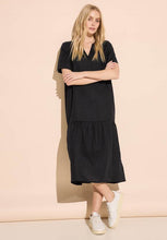 Load image into Gallery viewer, 143861- Black Maxi Linen Tunic Dress - Street One