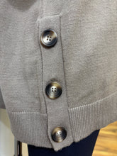 Load image into Gallery viewer, 5299- Knitted Short Sleeve Jumper w/ Button detail- Birch- Fransa