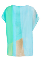 Load image into Gallery viewer, Blurred multi colour print square top - Ora