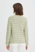 Load image into Gallery viewer, Sage Stripe Cardigan - Fransa