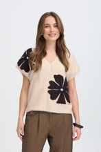 Load image into Gallery viewer, Cream V-neck Knit - b.young