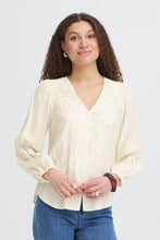 Load image into Gallery viewer, Cream Blouse - Fransa