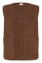 Load image into Gallery viewer, Brown Sleeveless Jacket - Fransa