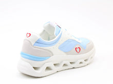 Load image into Gallery viewer, Josey - White/Blue Trainer - Heavenly Feet