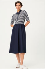 Load image into Gallery viewer, Blue Long Woven Dress - Olsen