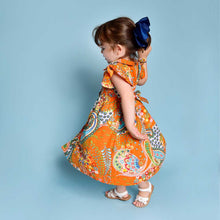 Load image into Gallery viewer, GD110- Orange Paisley Dress - Powell Craft
