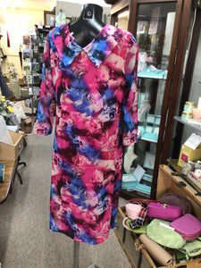 V337 - Dress - Garnet - Via Veneto