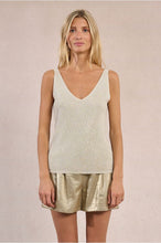 Load image into Gallery viewer, Off-White Knitted Rhinestone Tank Top - Molly Bracken