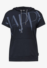 Load image into Gallery viewer, 33474 Happy Print Hoody - Universal Blue - Cecil