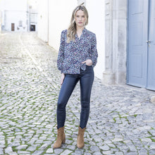Load image into Gallery viewer, Lightweight Printed Relaxed Fit Blouse - Marble