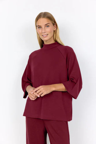 Dark Red Blouse - Soya Concept