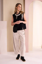 Load image into Gallery viewer, Stone Colour Balloon Shaped Cord Pull Up Trouser - Naya