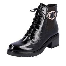 Load image into Gallery viewer, Black Laced Boot - Remonte