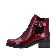 Load image into Gallery viewer, Red Laced Boot - Remonte
