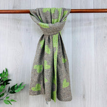Load image into Gallery viewer, Heart Pattern Wool Scarf