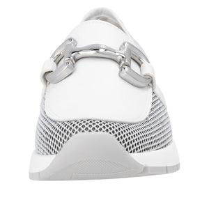 D2G02-80 - Loafer with Buckle Detail - White - Remonte