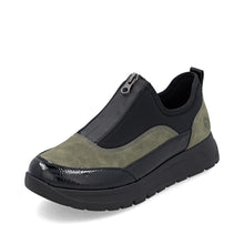 Load image into Gallery viewer, Zip Front Trainer  - Green - Remonte