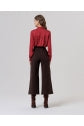 Load image into Gallery viewer, Chocolate Brown Wide Leg Trousers - Surkana