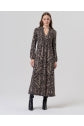 Load image into Gallery viewer, Long V Neck  Print Dress - Surkana