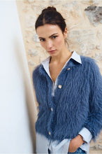Load image into Gallery viewer, Denim Blue Knitted Cardigan - Molly Bracken