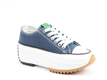 Load image into Gallery viewer, Strata Canvas Trainer - Navy  - Heavenly Feet