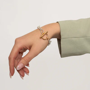Brianna Mixed Metal Braclet - Knight & Day