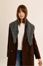 Load image into Gallery viewer, Ladies Knitted Scarf Dark Grey - Molly Bracken