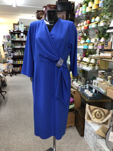V231 Sonia Dress Cobalt- Via Veneto