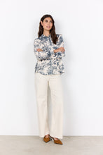 Load image into Gallery viewer, Carli (2) Navy Combination Shirt - Soya Concept