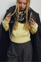 Load image into Gallery viewer, Ladies Knitted Scarf Black Print - Molly Bracken