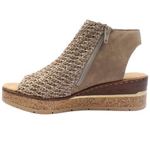 Load image into Gallery viewer, Beige Sandal with Floral Detail - Rieker
