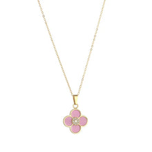 Load image into Gallery viewer, Pink Flower Pendent  - Knight &amp; Day Jewellery