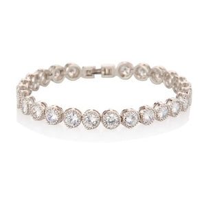 R295BKU - Danna Silver Tennis Bracelet - Knight & Day