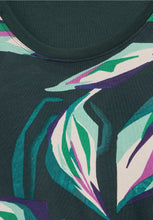 Load image into Gallery viewer, 321788 - Green Print T-shirt- Cecil
