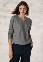 Load image into Gallery viewer, 322386- Grey V- Neck Jumper - Cecil