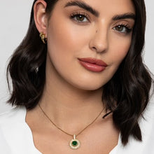 Load image into Gallery viewer, T116NMS - Crystal &amp; Emerald Pendant - Knight &amp; Day