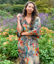 Load image into Gallery viewer, DRV728-Merdia Floral Batwing Dress - Powell Craft