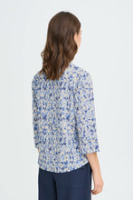 Load image into Gallery viewer, Sky Blue Bloom Print Top  - Fransa