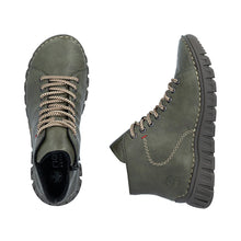 Load image into Gallery viewer, Green Fur Lined Boot - Rieker
